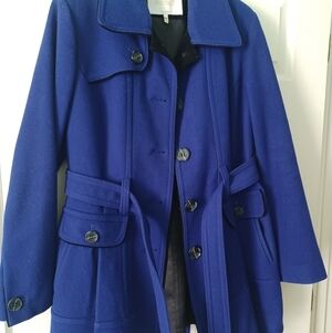 Laundry By Shelli Segal Royal Blue (Fully Lined) Pea Coat